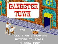 une photo d'Ã©cran de Gangster Town sur Sega Master System